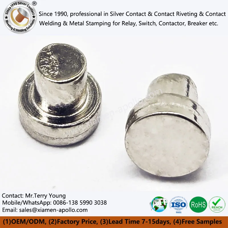 Avtomobil shoxlari volframli aloqa perchinlari