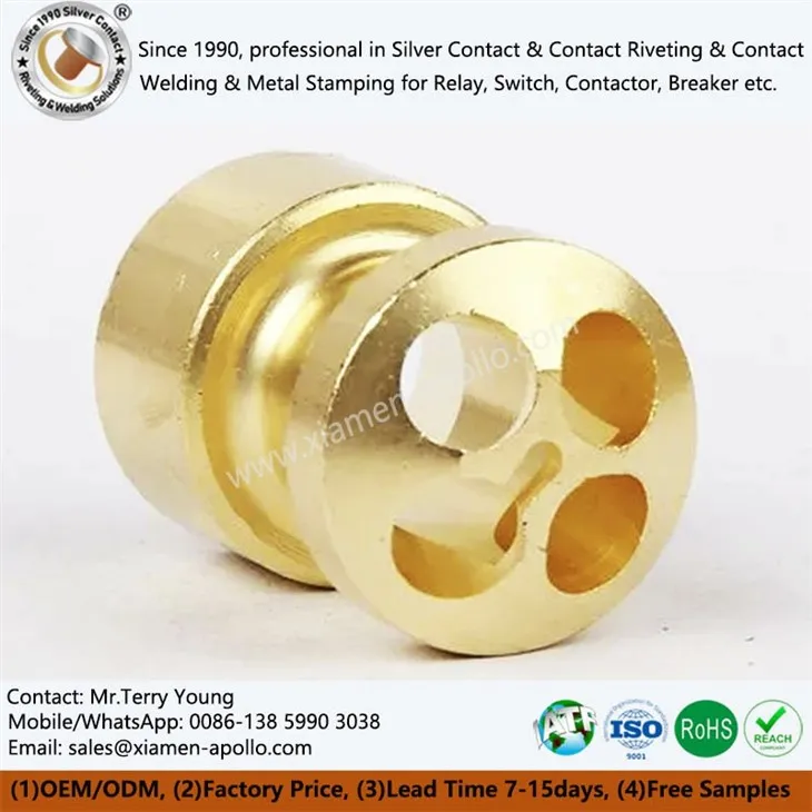 CNC ishlov berilgan guruch qismlari