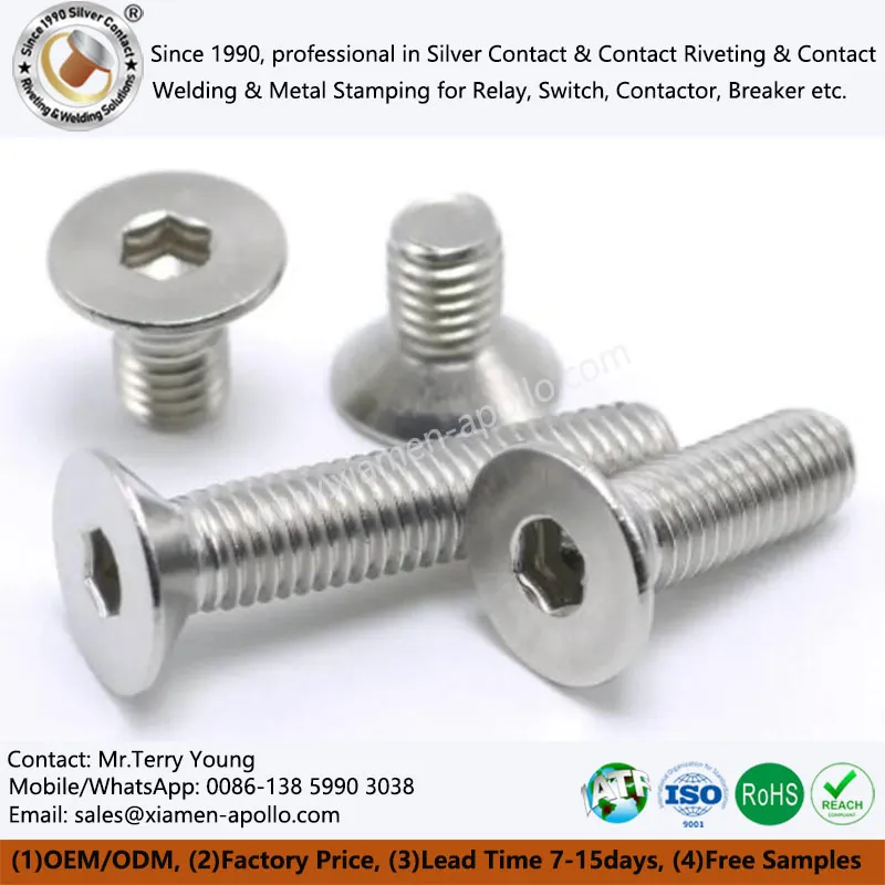 Yassi boshli olti funt sterlisi zanglamaydigan po'latdan yaylovlar